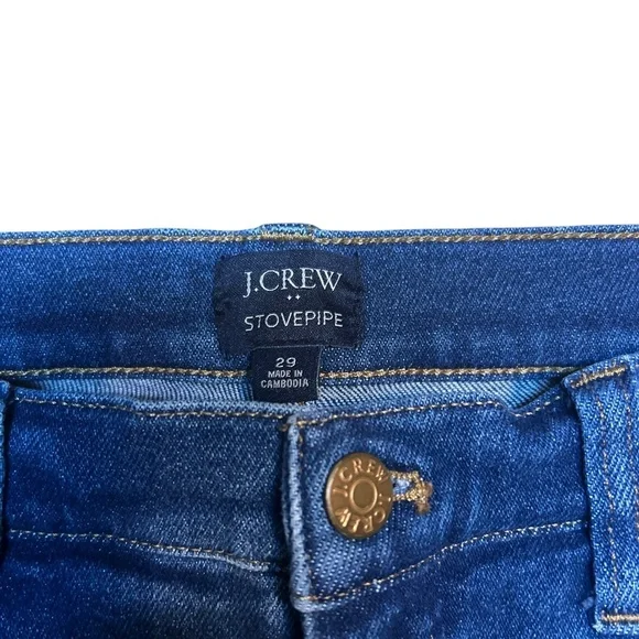 J. Crew Stovepipe Jeans - Dark Wash - Size 29 - Picture 2 of 4